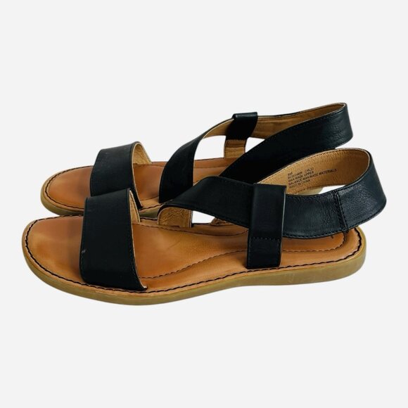 B.O.C. by Born Concept Kacee Black Ankle Strap Comfort Sandals 9M Excellent - Picture 3 of 7